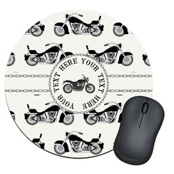 Motorcycle Round Mouse Pad (Personalized)
