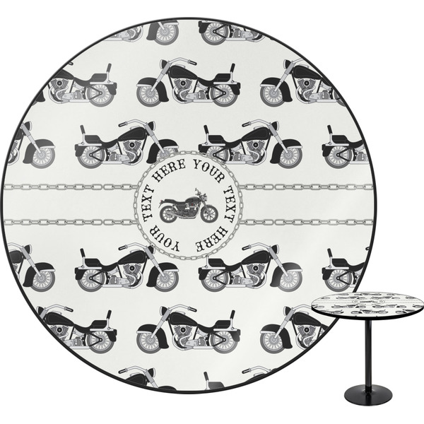 Custom Motorcycle Round Table - 24" (Personalized)