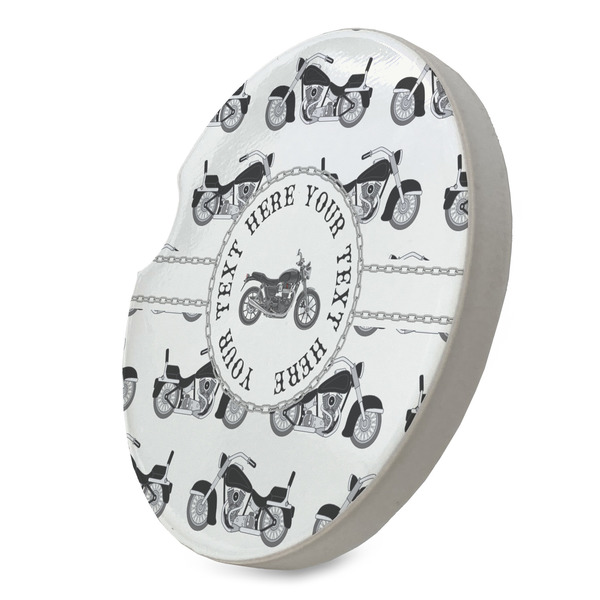 Motorcycle Sandstone Car Coaster - STANDING ANGLE