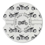 Motorcycle Sandstone Car Coaster - Single (Personalized)
