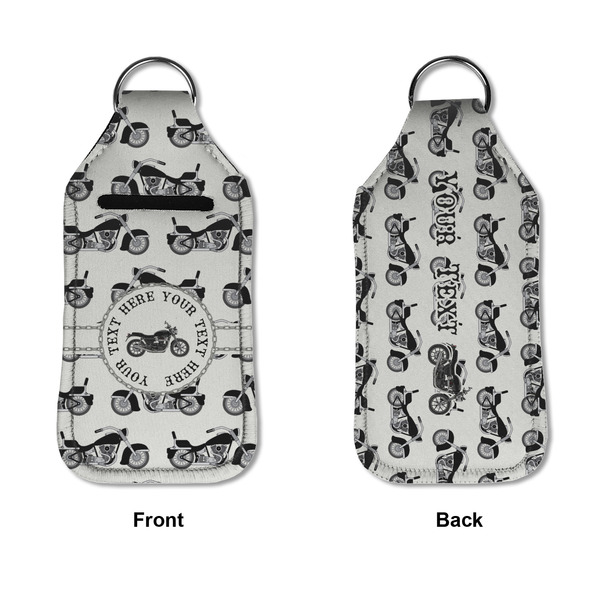 Motorcycle Sanitizer Holder Keychain - Large APPROVAL (Flat)