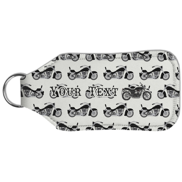 Motorcycle Sanitizer Holder Keychain - Large (Back)
