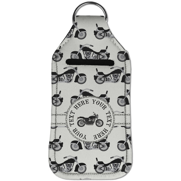 Motorcycle Sanitizer Holder Keychain - Large (Front)