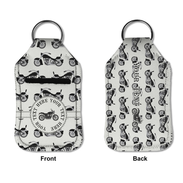 Motorcycle Sanitizer Holder Keychain - Small APPROVAL (Flat)