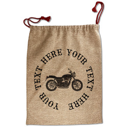 Motorcycle Santa Sack - Front (Personalized)