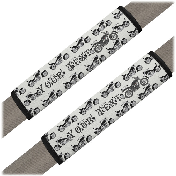 Custom Motorcycle Seat Belt Covers (Set of 2) (Personalized)
