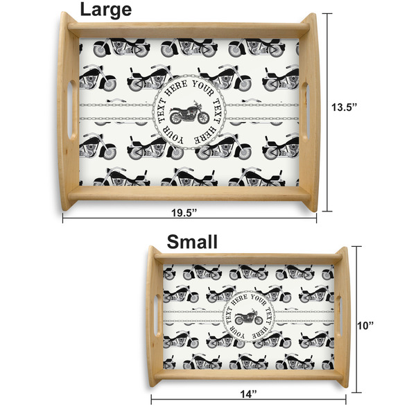 Motorcycle Serving Tray Wood Sizes