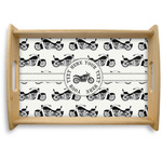 Motorcycle Natural Wooden Tray - Small (Personalized)