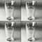 Motorcycle Set of Four Engraved Beer Glasses - Individual View