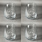 Motorcycle Set of Four Personalized Stemless Wineglasses (Approval)