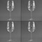 Motorcycle Set of Four Personalized Wineglasses (Approval)