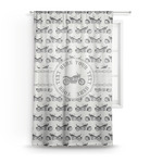 Motorcycle Sheer Curtains (Personalized)