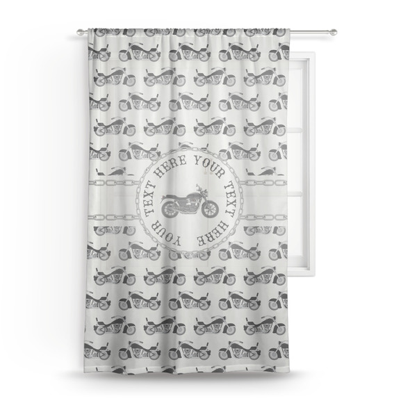 Custom Motorcycle Sheer Curtain (Personalized)
