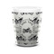 Motorcycle Ceramic Shot Glass - 1.5 oz - White - Set of 4 (Personalized)