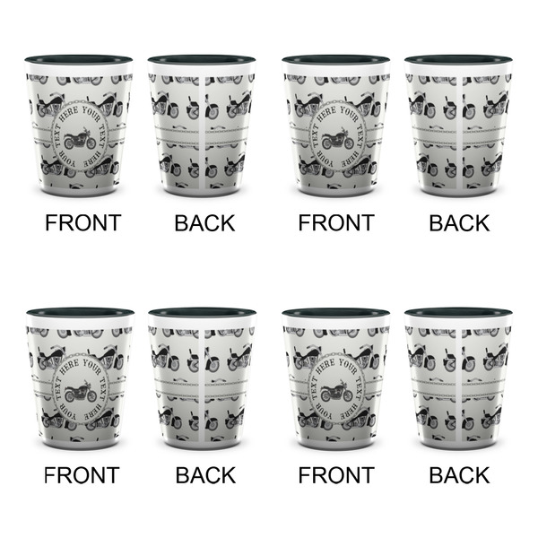 Motorcycle Shot Glassess - Two Tone - Set of 4 - APPROVAL