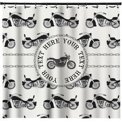 Motorcycle Shower Curtain - Custom Size (Personalized)