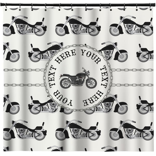Custom Motorcycle Shower Curtain - Custom Size (Personalized)