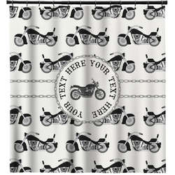 Motorcycle Shower Curtain (Personalized)