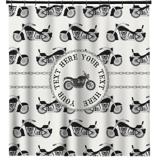 Custom Motorcycle Shower Curtain (Personalized)