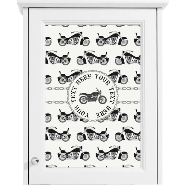 Motorcycle Single White Cabinet Decal