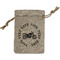 Motorcycle Small Burlap Gift Bag - Front (Personalized)