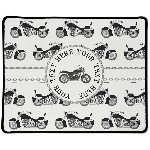 Custom Motorcycle Large Gaming Mouse Pad - 12.5" x 10" (Personalized)