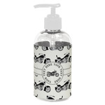 Motorcycle Plastic Soap / Lotion Dispenser (8 oz - Small - White) (Personalized)