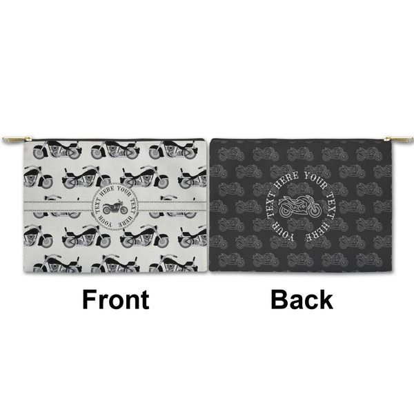 Motorcycle Small Zipper Pouch Approval (Front and Back)