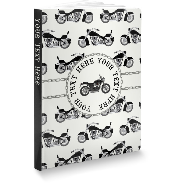 Custom Motorcycle Softbound Notebook - 7.25" x 10" (Personalized)