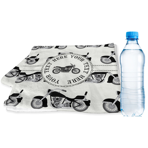 Custom Motorcycle Sports & Fitness Towel (Personalized)