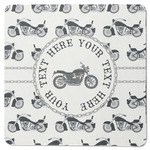 Motorcycle Square Rubber Backed Coaster (Personalized)