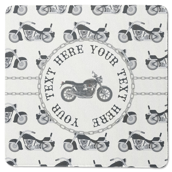 Custom Motorcycle Square Rubber Backed Coaster (Personalized)