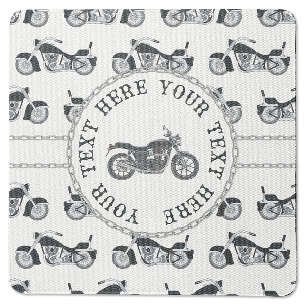 Motorcycle Square Coaster Rubber Back - Single