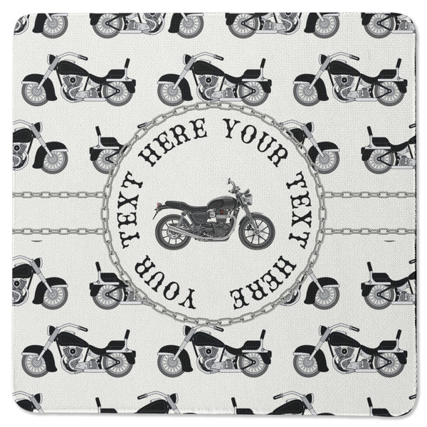 Custom Motorcycle Square Rubber Backed Coaster (Personalized)