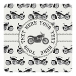 Motorcycle Square Decal - Small (Personalized)