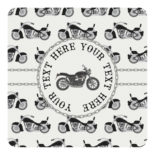 Custom Motorcycle Square Decal - Medium (Personalized)