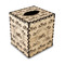 Motorcycle Wood Tissue Box Cover - Square (Personalized)