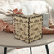 Motorcycle Square Tissue Box Covers - Wood - In Context
