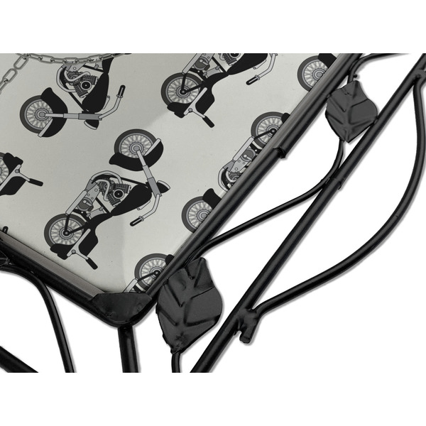 Motorcycle Square Trivet - Detail