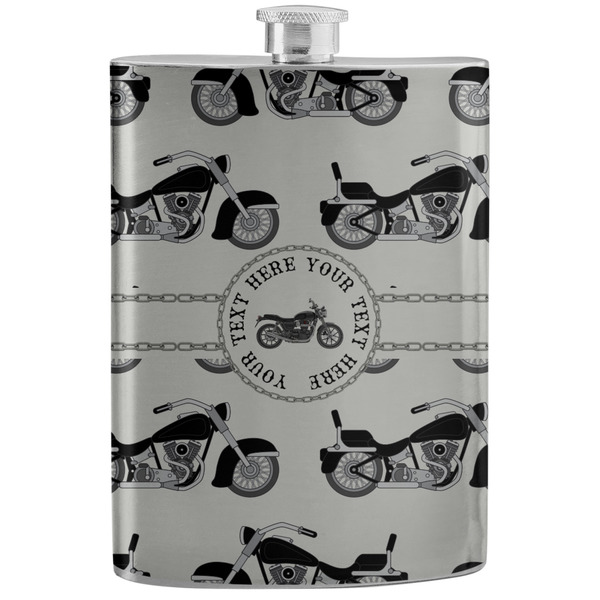Custom Motorcycle Stainless Steel Flask (Personalized)