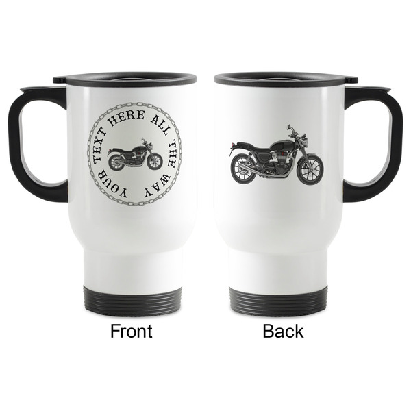 Motorcycle Stainless Steel Travel Mug with Handle - Apvl