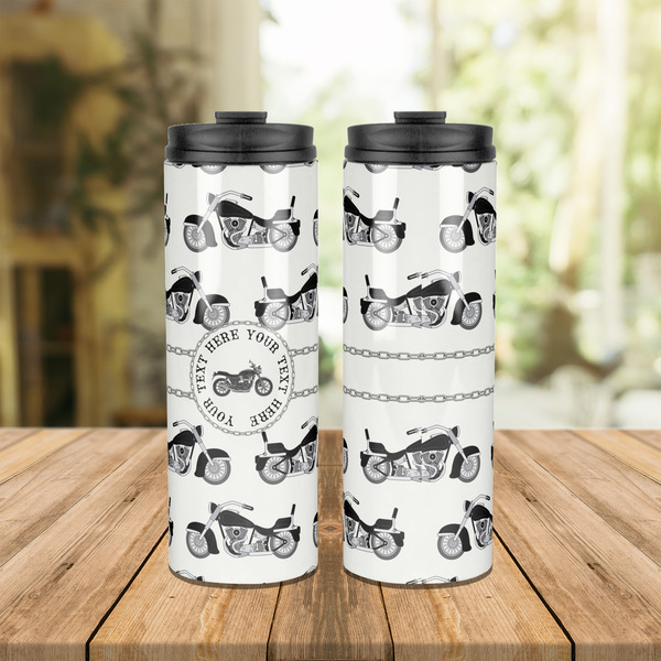 Motorcycle Stainless Steel Tumbler - Lifestyle