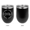 Motorcycle Stainless Wine Tumblers - Black - Single Sided - Approval