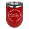 Motorcycle Stainless Wine Tumblers - Red - Double Sided - Front