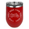 Motorcycle Stemless Stainless Steel Wine Tumbler - Red - Double Sided (Personalized)