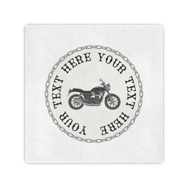 Custom Motorcycle Standard Cocktail Napkins (Personalized)