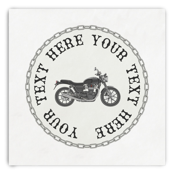 Custom Motorcycle Paper Dinner Napkins (Personalized)