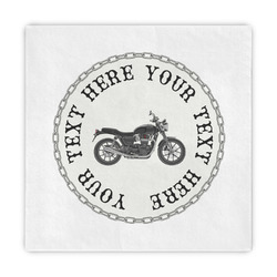 Motorcycle Standard Decorative Napkins (Personalized)