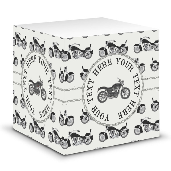 Custom Motorcycle Sticky Note Cube (Personalized)