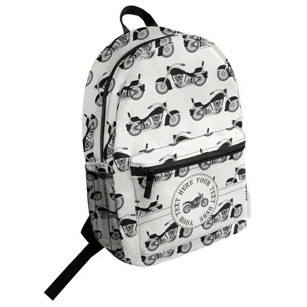 Custom Motorcycle Student Backpack (Personalized)